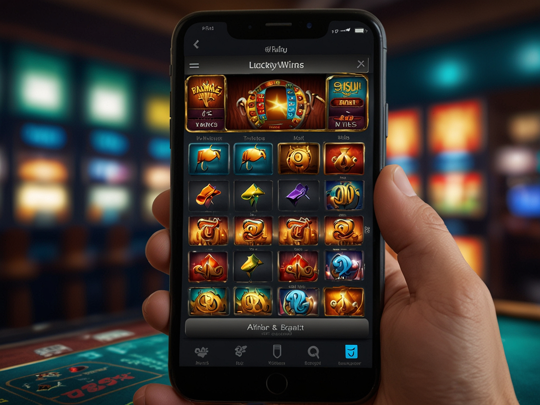 Mobile app interface preview