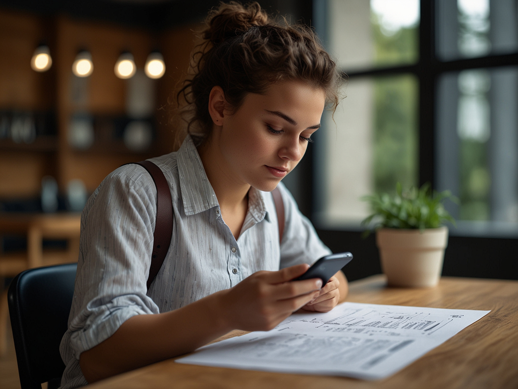 User signing up on mobile
